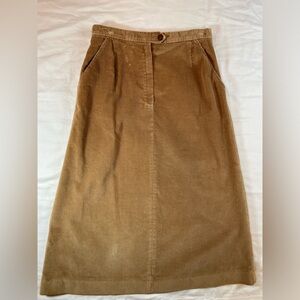 Vintage Corduroy Skirt‎ Below knee size 14